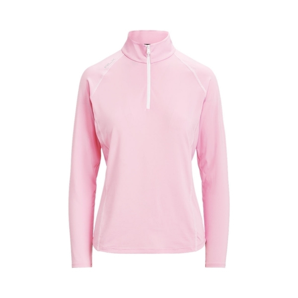 RLX Ralph Lauren Women's Golf 1/4 Zip Pullover Long Sleeve Size XL Flamingo Pink